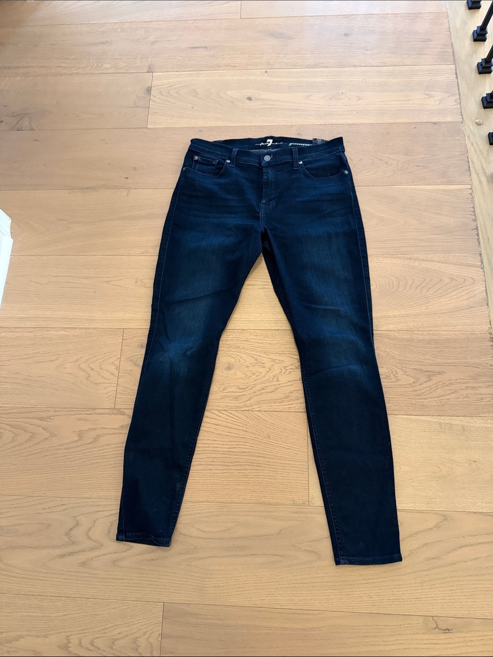 7 For All Mankind Dark Indigo Skinny Jeans